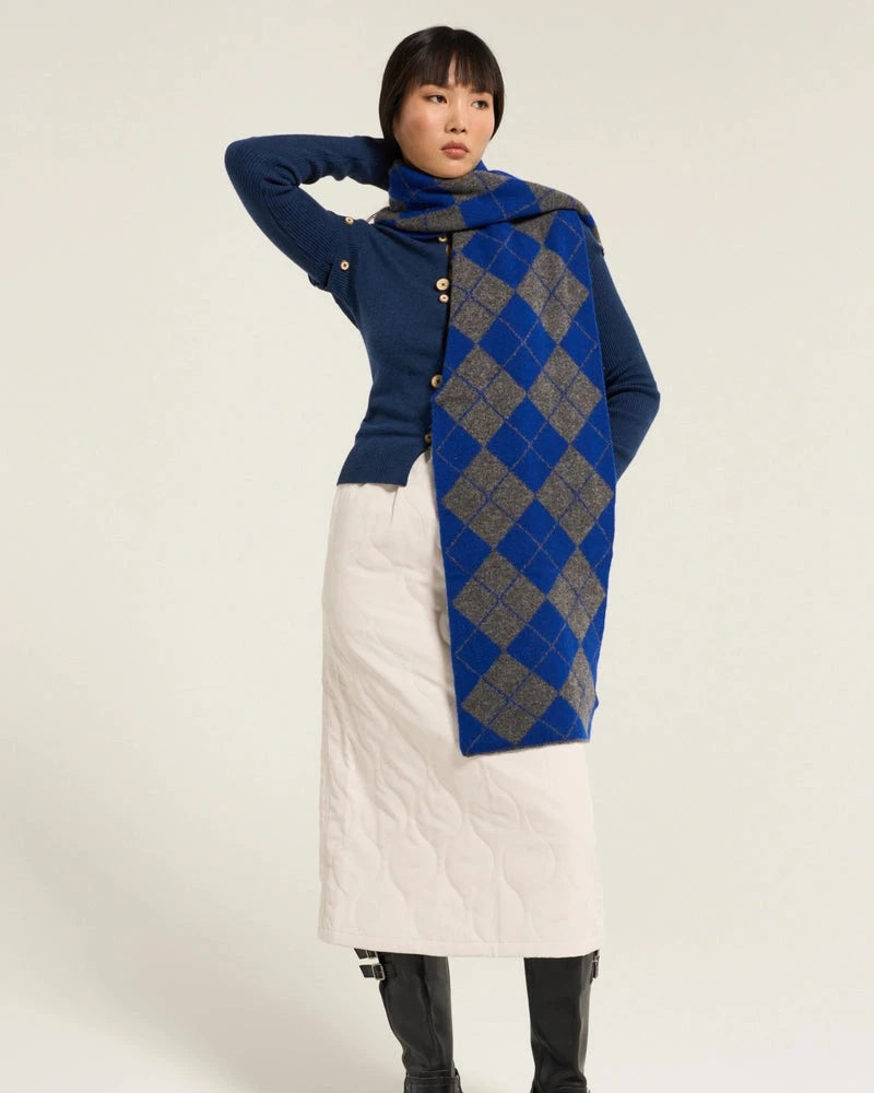 Damson Madder Saskia Scarf - Blue