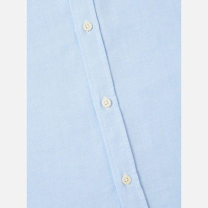 Universal Works Daybrook Shirt in Blue Organic Oxford
