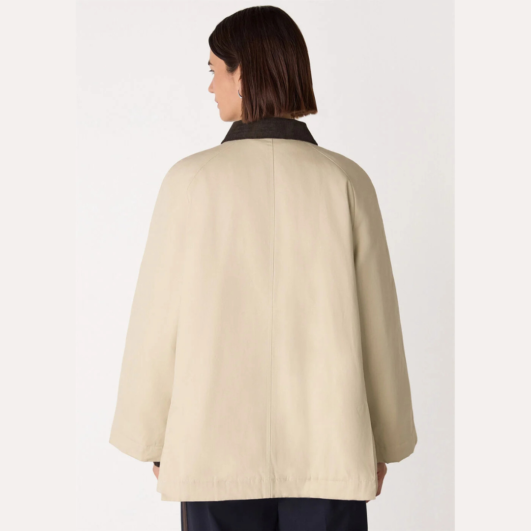 Fern Waxed Barn Jacket Neutral