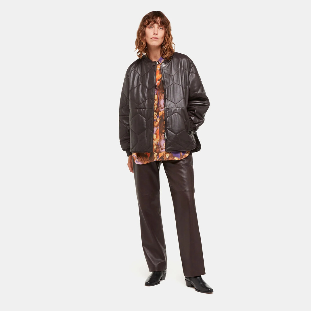 Sprayed Texture Silk Shirt