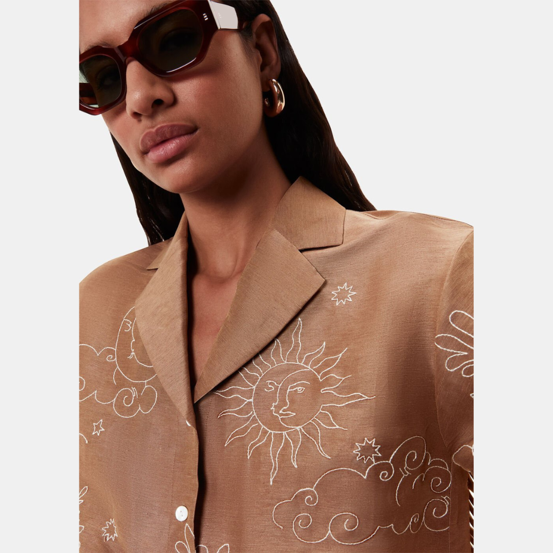 Embroidered Scribble Shirt