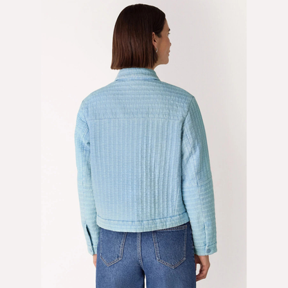 Cotton Quilted Chambray Jacket