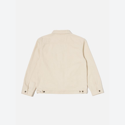 Universal Works Trucker Jacket in Ecru Recycled Cotton