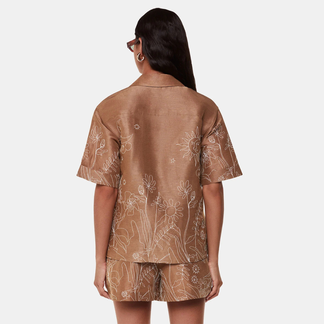 Embroidered Scribble Shirt