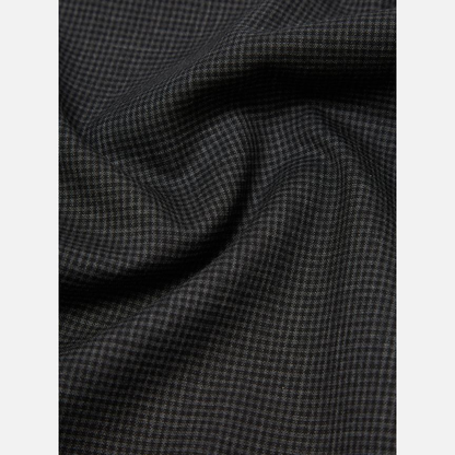 Universal Works Military Chino in Black Mini Check
