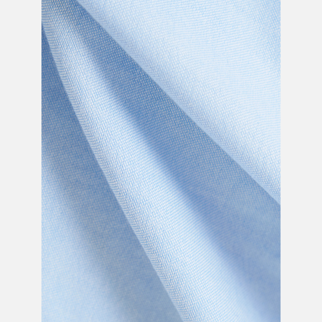 Universal Works Daybrook Shirt in Blue Organic Oxford