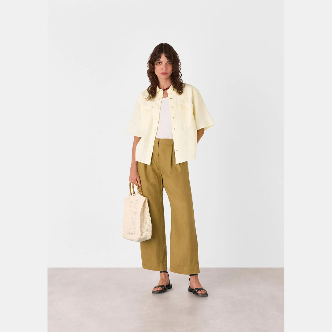 Linen Western Detail Shirt