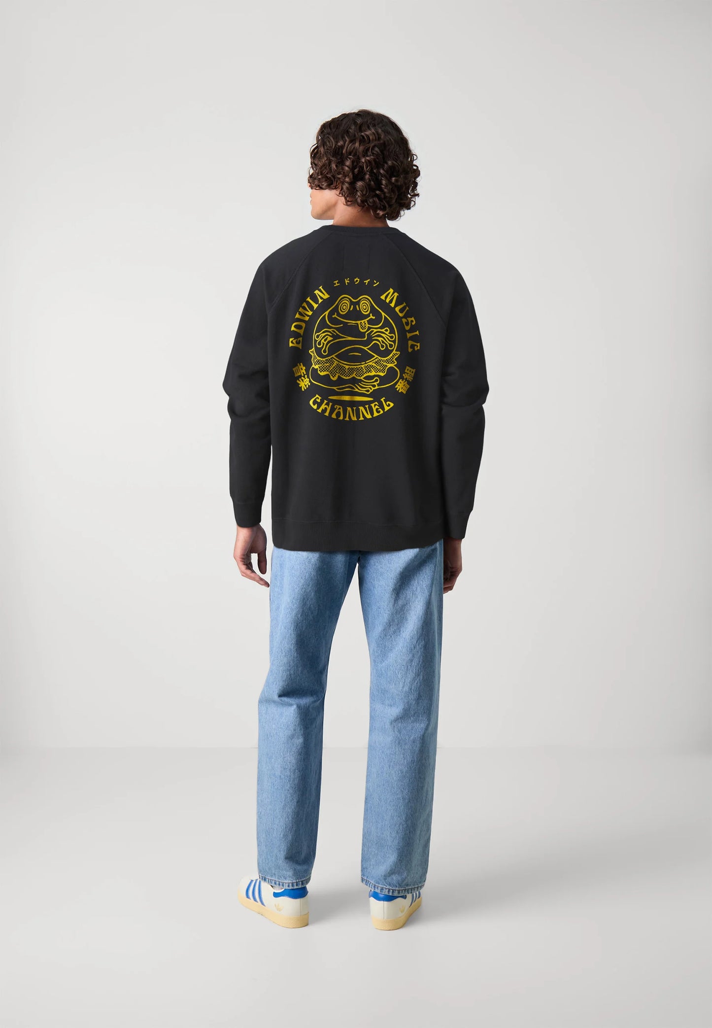 Edwin Music Channel Sweatshirt in Black