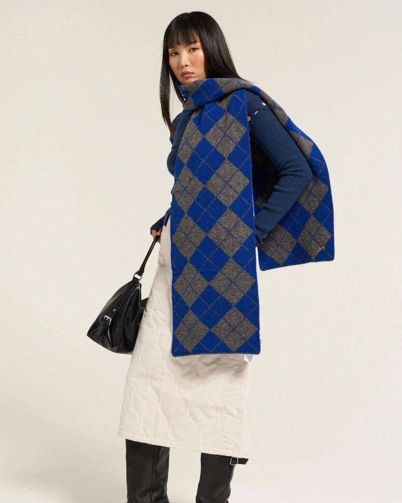 Damson Madder Saskia Scarf - Blue