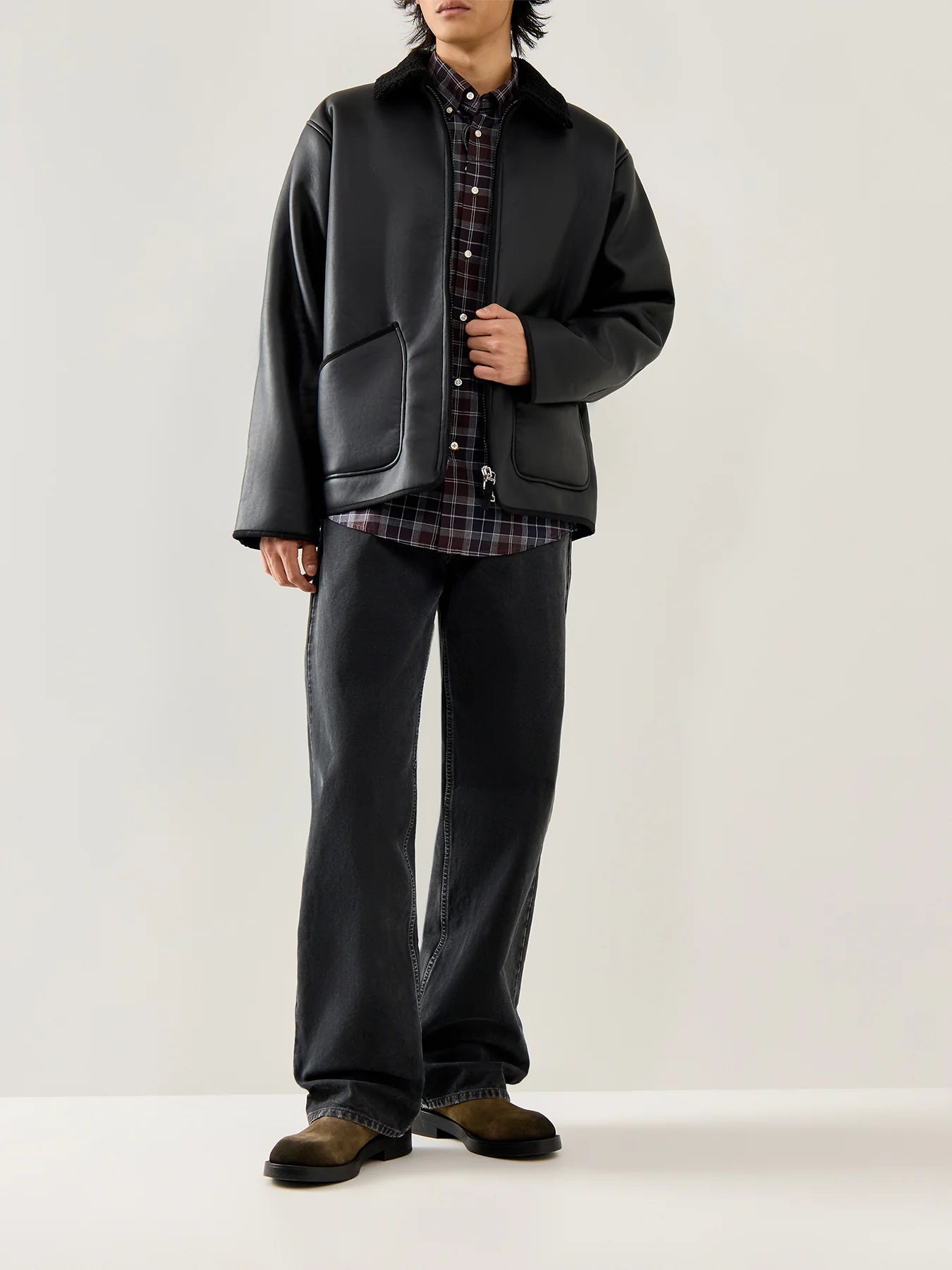 Universal Works Gower Jacket Not Shearling Black