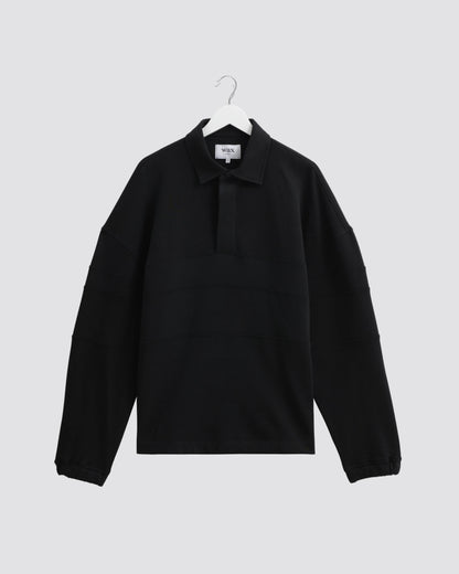 Wax London Blen Rugby Shirt - Black