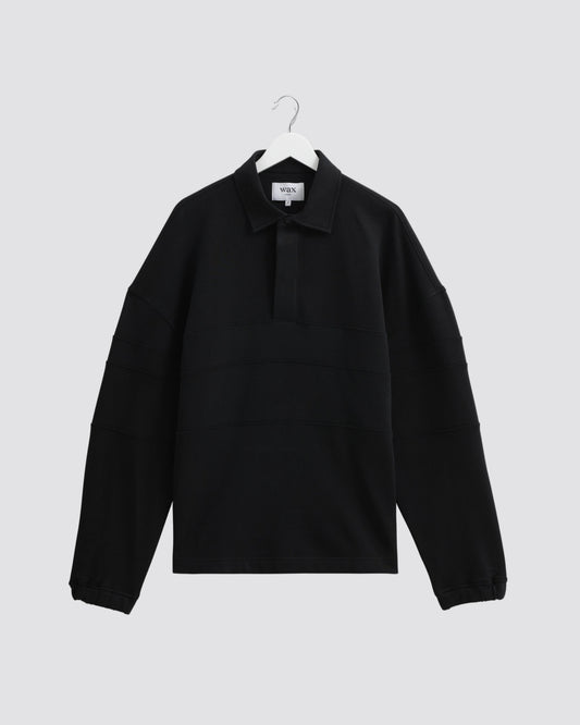 Wax London Blen Rugby Shirt - Black