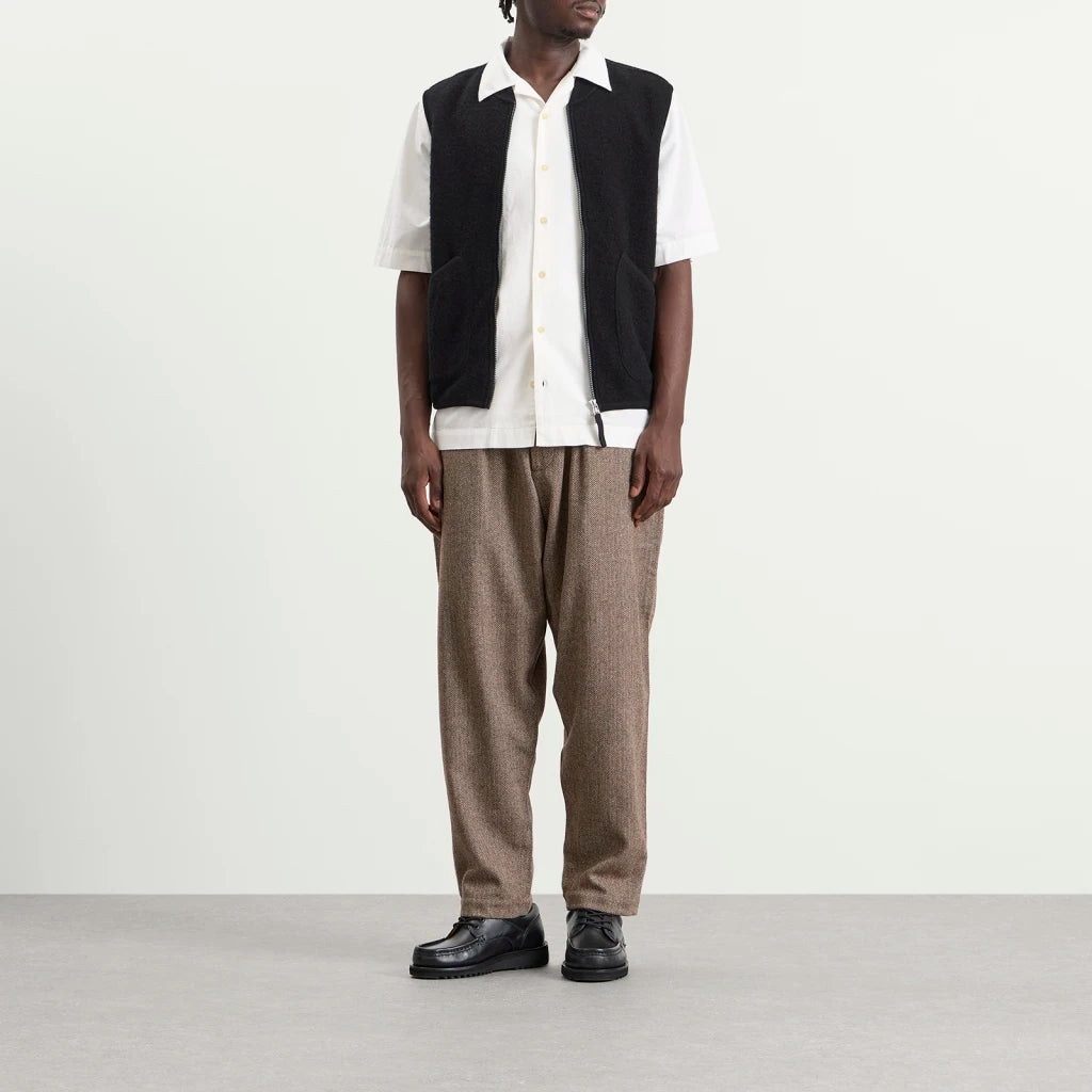 Universal Works Military Liner Gilet Not Shearling Black