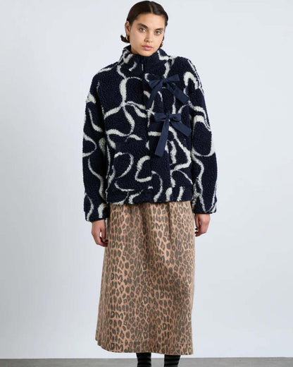 Ingrid Borg Bows Jacket- Navy