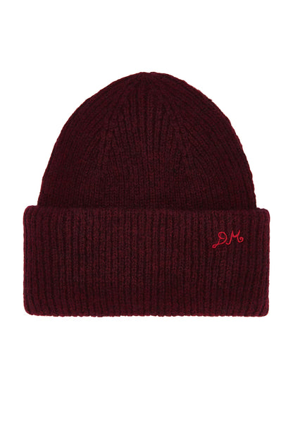 Damson Madder Logo Beanie - Burg
