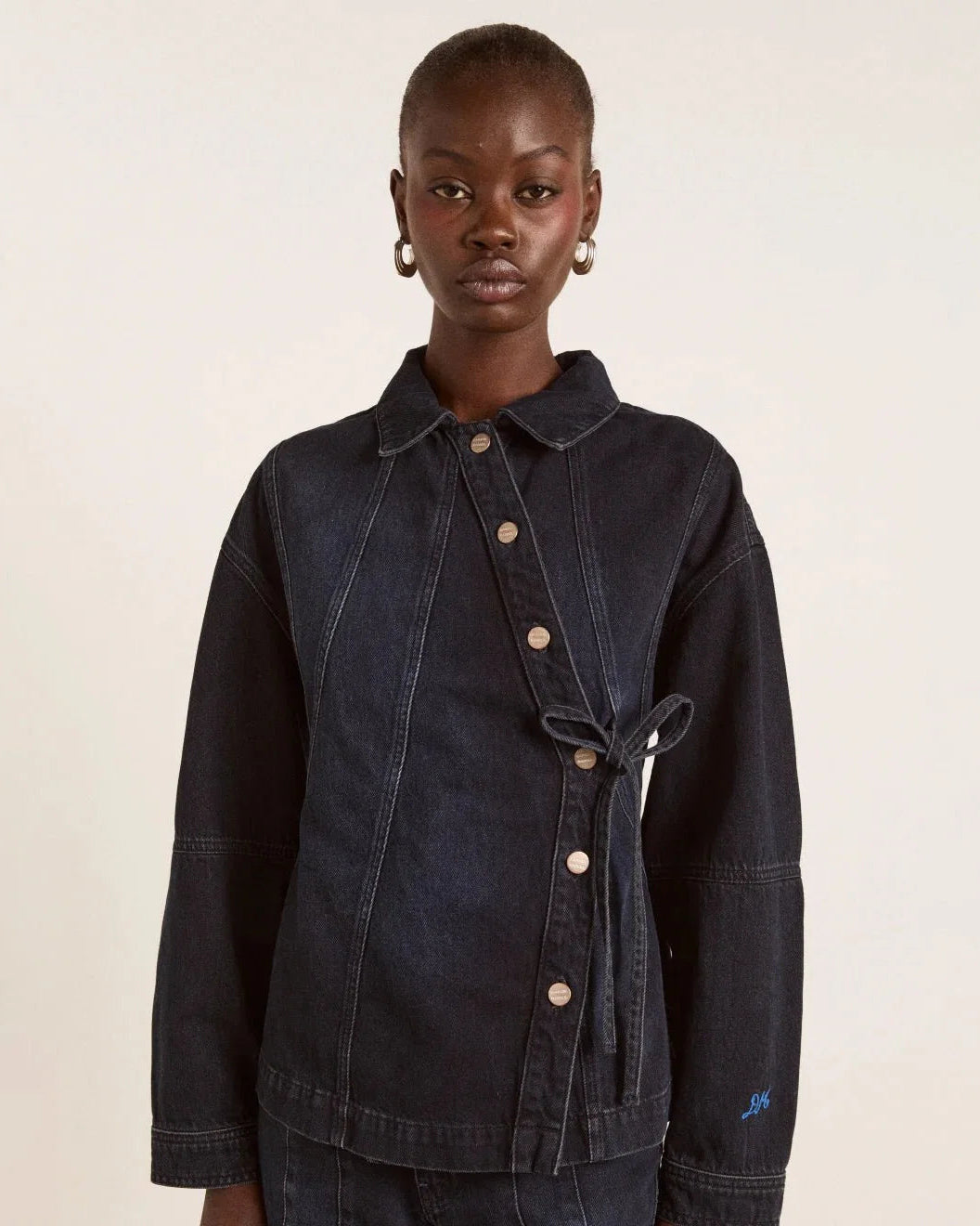 Finella Denim Shirt - Wavy Seams