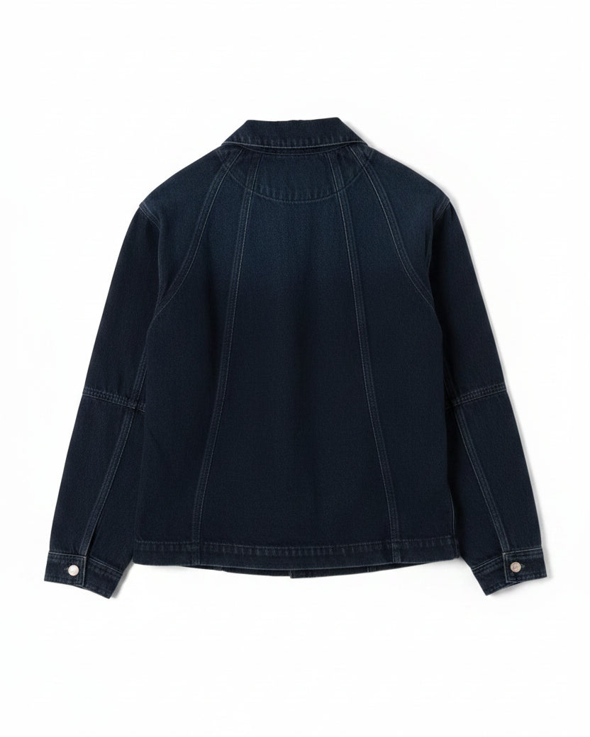Finella Denim Shirt - Wavy Seams