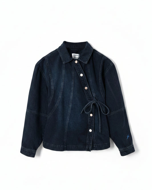 Finella Denim Shirt - Wavy Seams