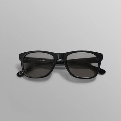 Eltham Black Acetate Square Sunglasses