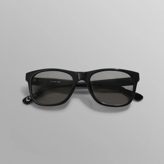 Eltham Black Acetate Square Sunglasses