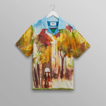Didcot Watercolour Abstract Painting Short Sleeve Shirt