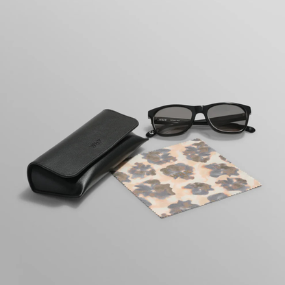Eltham Black Acetate Square Sunglasses