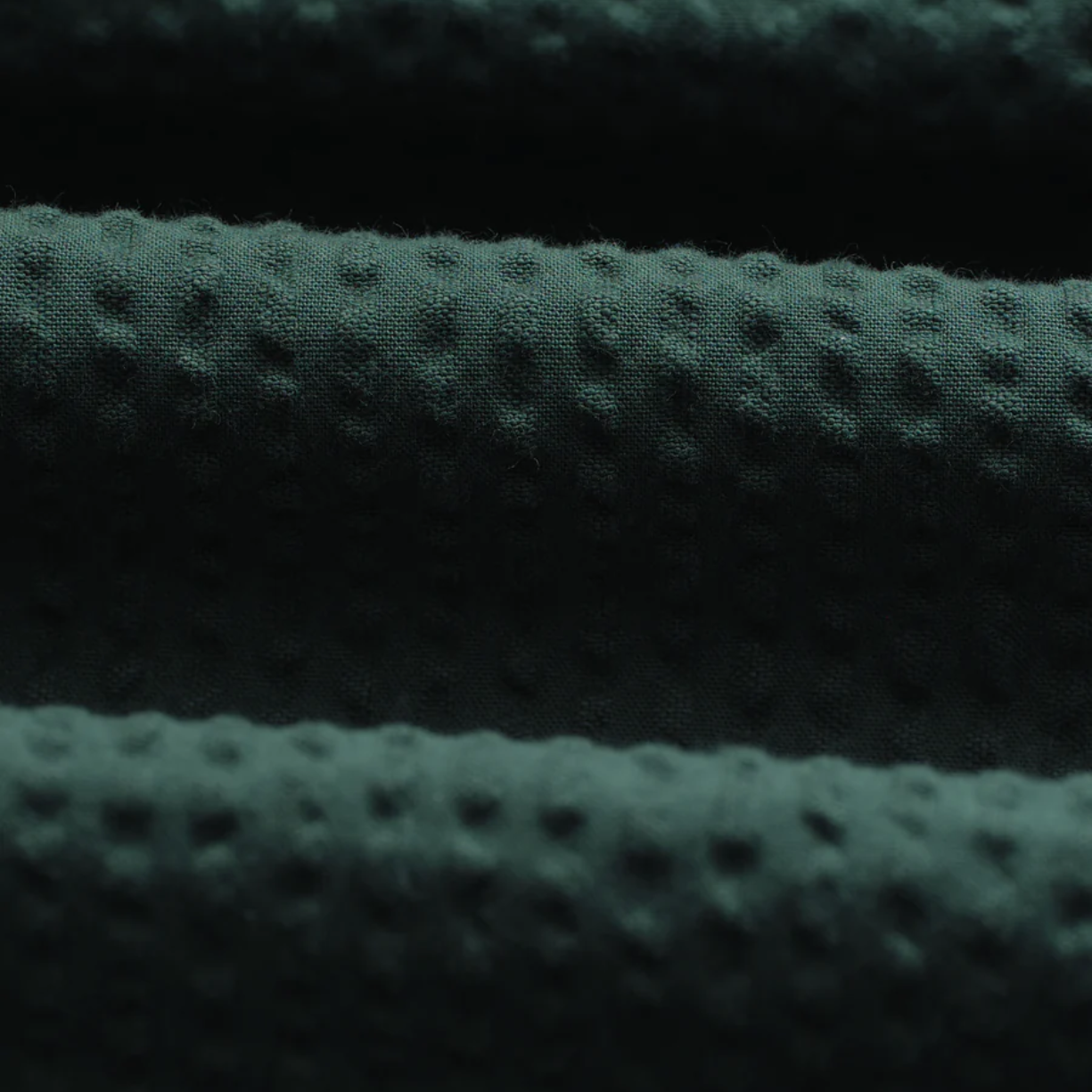 Fuller Forest Green Cotton Seersucker Shorts