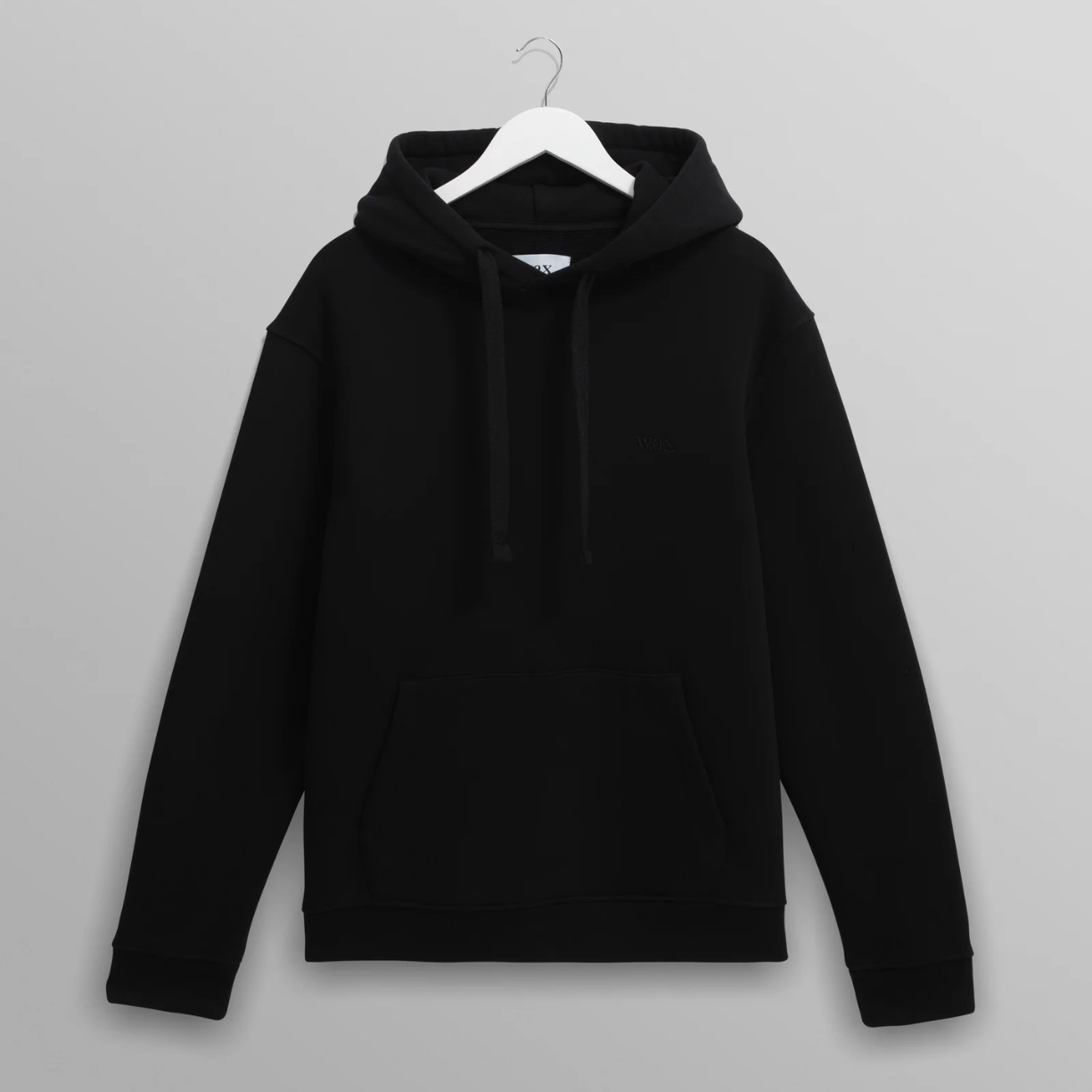 Hoxton Black Brushed Organic Cotton Hoodie
