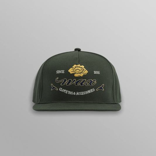 Farrell Dark Green Cotton Trucker Cap