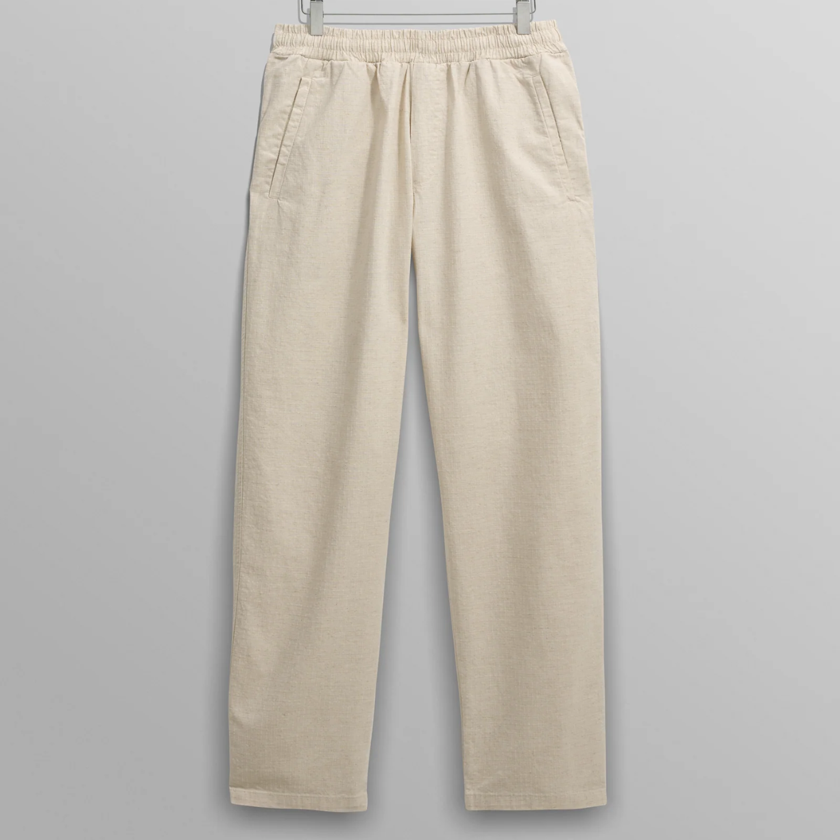 Tyne Natural Linen Ripstop Trousers