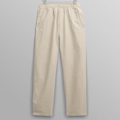 Tyne Natural Linen Ripstop Trousers