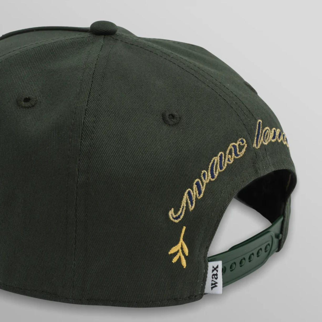 Farrell Dark Green Cotton Trucker Cap