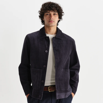 Landmark Navy Corduroy Chore Jacket