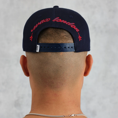Farrell Navy Cotton Trucker Cap