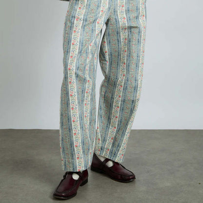 Damson Madder - FELIX TWILL JEANS in WALLPAPER FLORAL