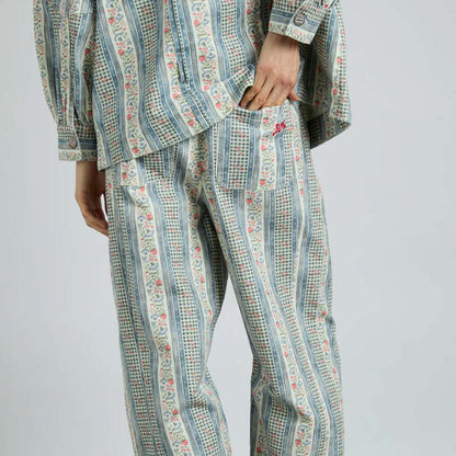 Damson Madder - FELIX TWILL JEANS in WALLPAPER FLORAL