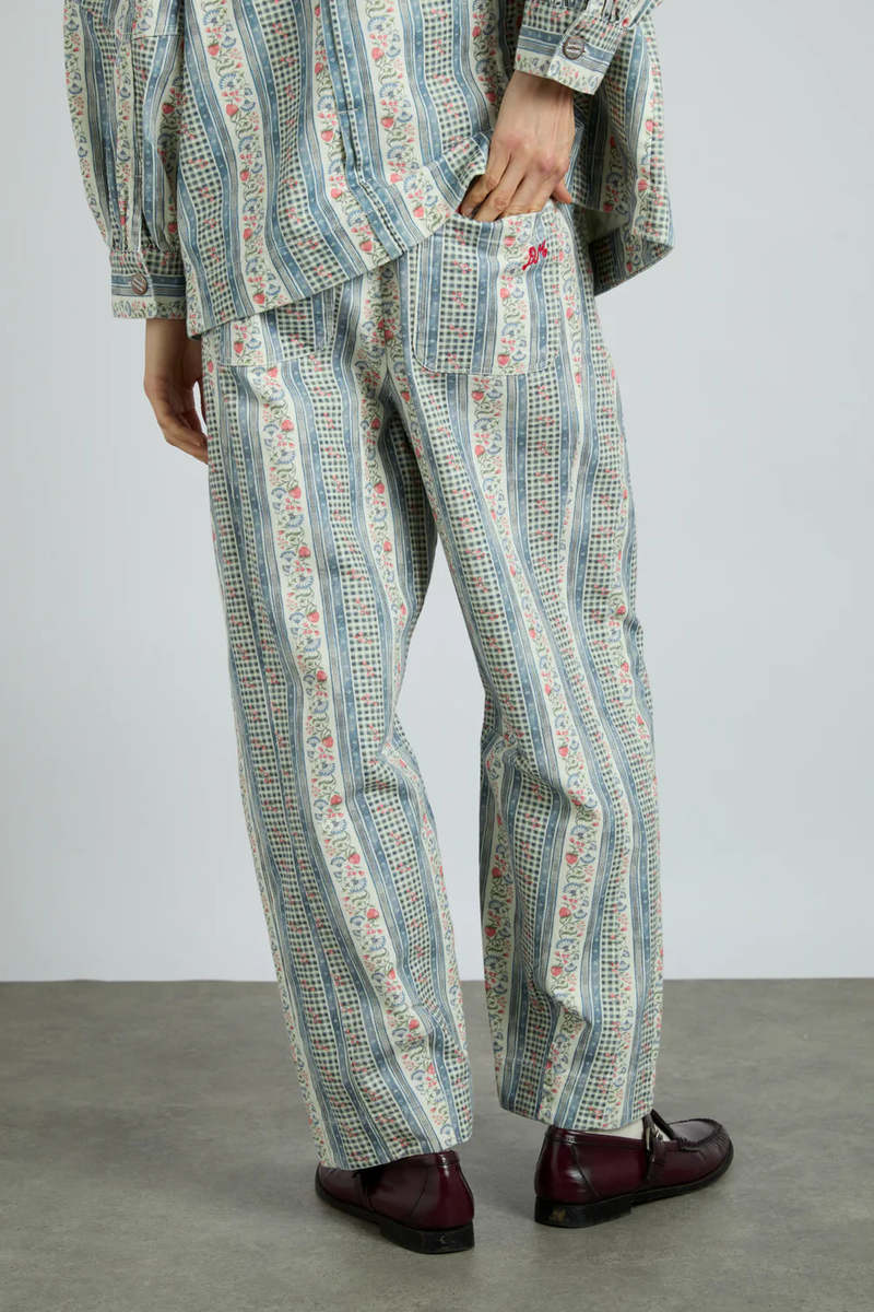 Damson Madder - FELIX TWILL JEANS in WALLPAPER FLORAL