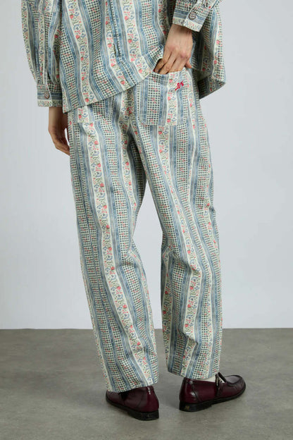 Damson Madder - FELIX TWILL JEANS in WALLPAPER FLORAL