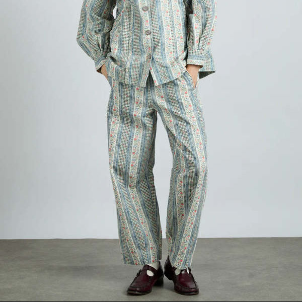 Damson Madder - FELIX TWILL JEANS in WALLPAPER FLORAL