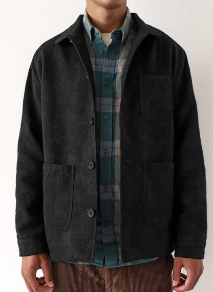 Station Jacket Black Landscape Jacquard