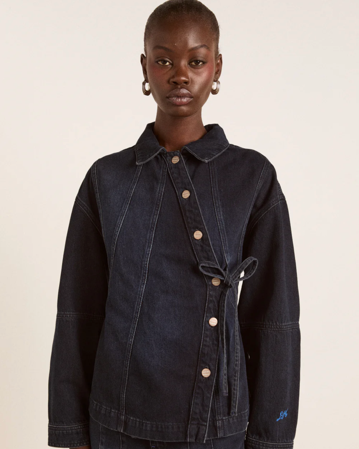 Finella Denim Shirt - Wavy Seams