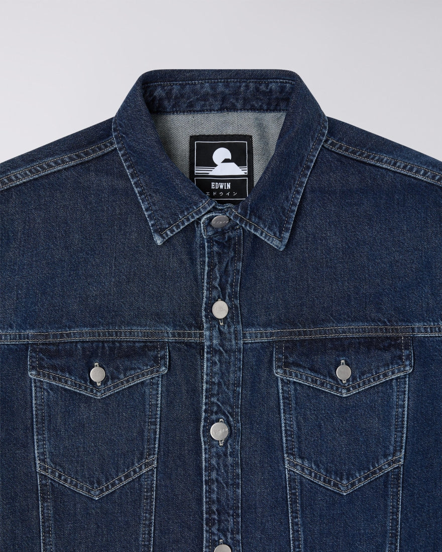 Edwin Trucker Overshirt in Blue