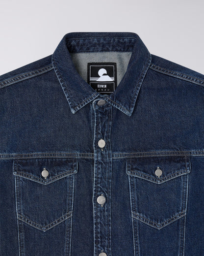 Edwin Trucker Overshirt in Blue