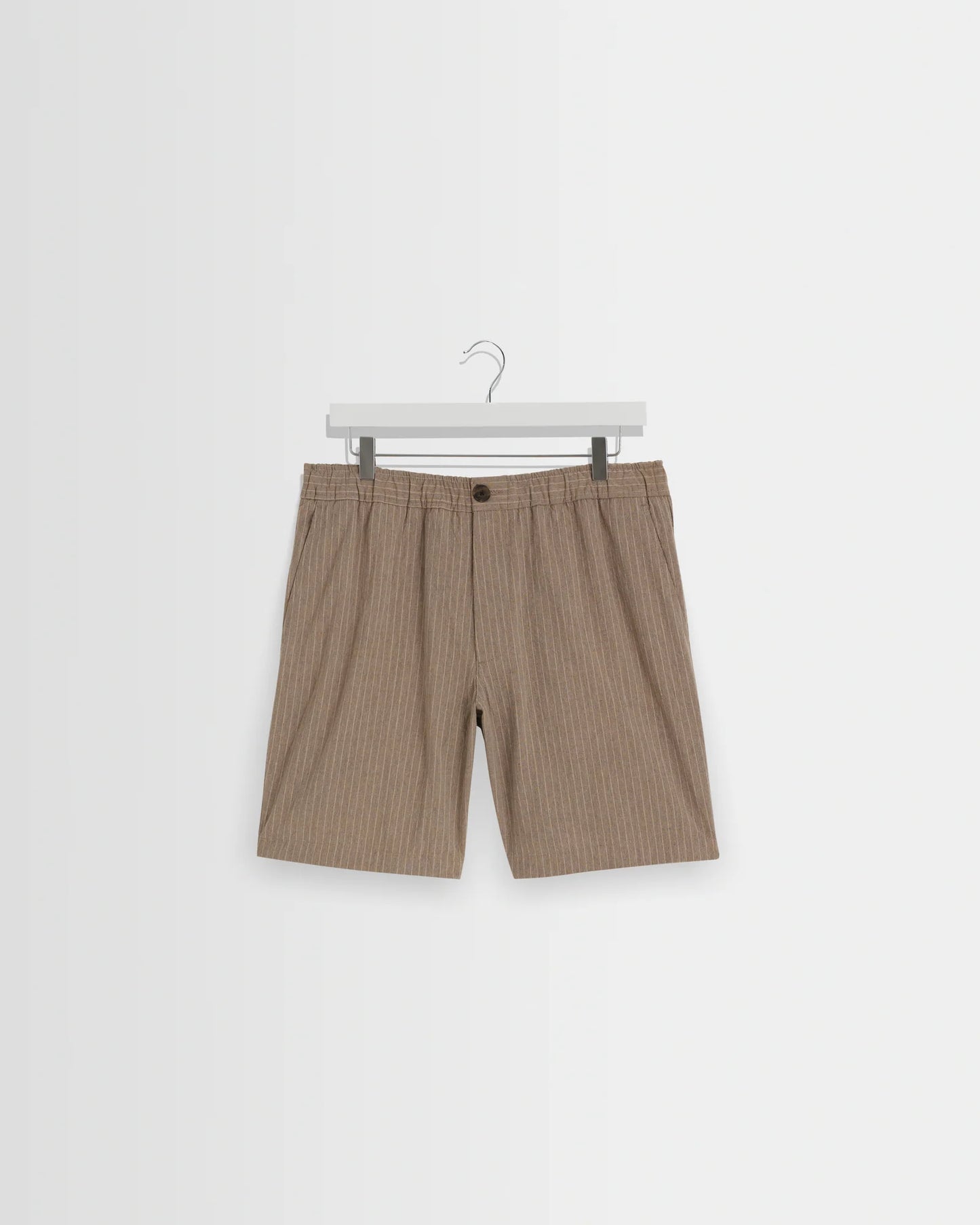 Linton Natural Chalk Stripe Shorts