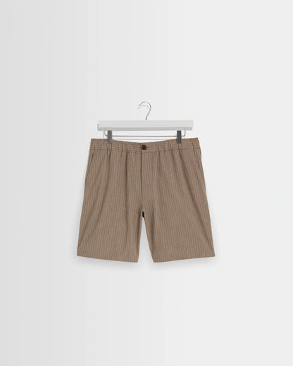 Linton Natural Chalk Stripe Shorts
