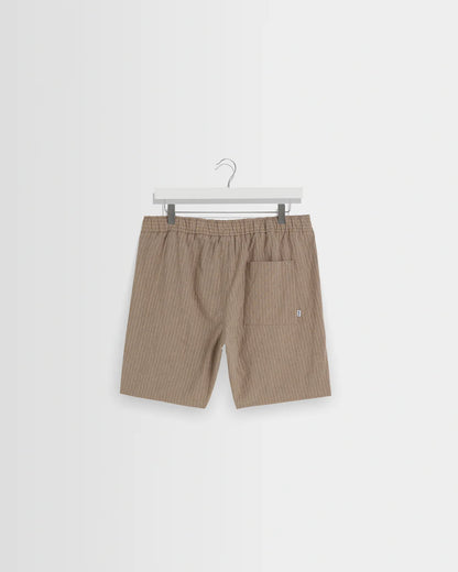 Linton Natural Chalk Stripe Shorts