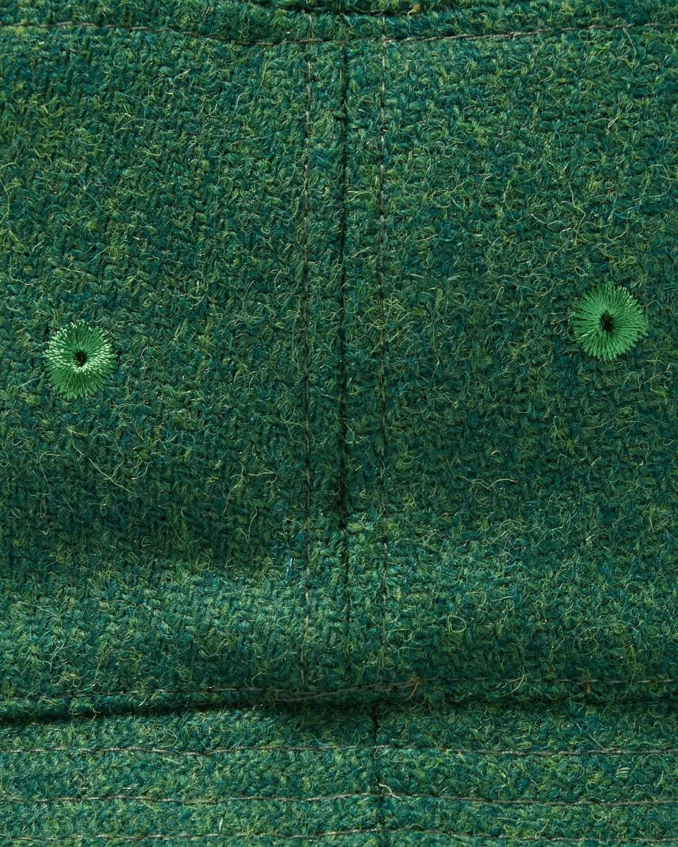 Universal Works Lewis Hat Harris Tweed Green