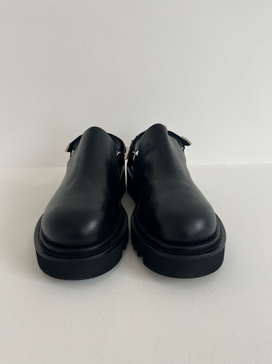 Toga Pulla Chunky Slingback Leather Mule
