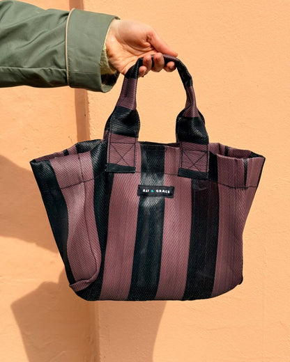 Raf & Grace Micro Shopper Bag Brown/Black