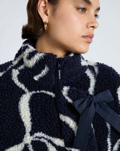 Ingrid Borg Bows Jacket- Navy